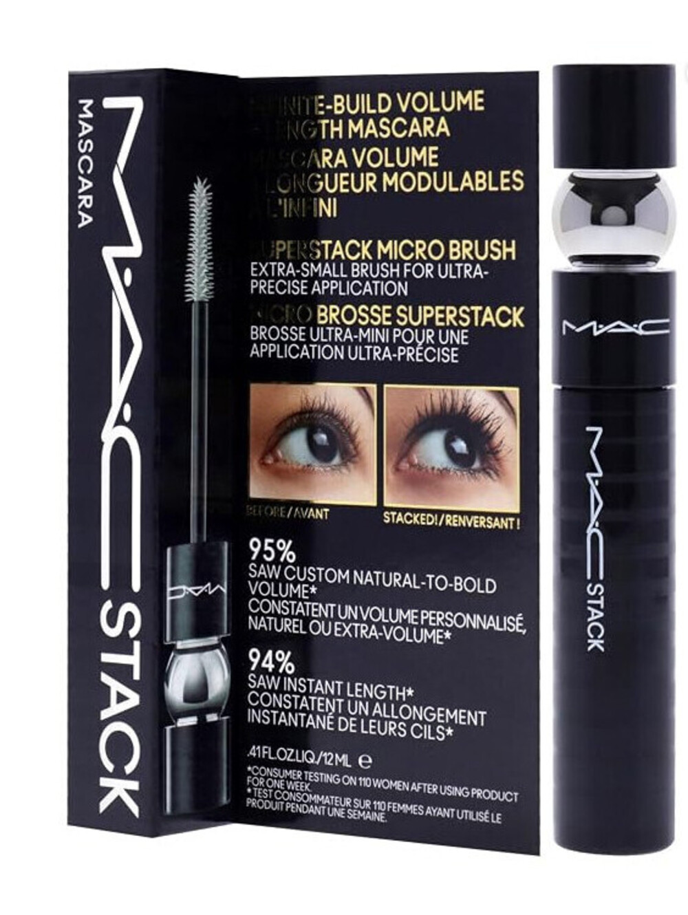 MAC Stack Mascara Superstack Micro Brush Mascara Women 0.41 oz